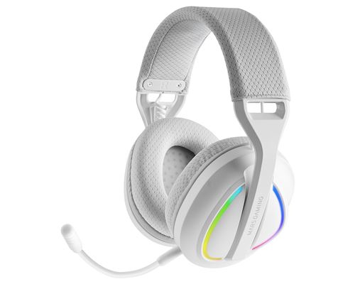 Mars Gaming Blanco Auriculares Inalámbricos Mhw-Quasar Tri-Mode 40H Argb