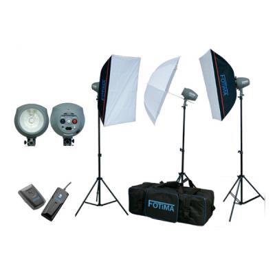 Fotima Kit De Estudio Ftf-200 3x200w