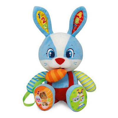 Peluche Con Sonido Clementoni 55320 Conejo Es (26 X 32 X 16 Cm) Multicolor + 10 Meses