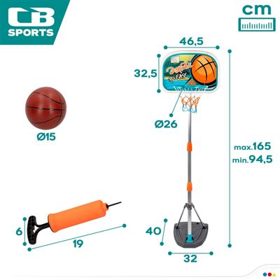 Tablero Con Canasta Baloncesto Y Balón Cb Sports con Ofertas en