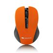 Raton Mini inalambrico 1200 DPI Receptor Nano, Interruptor de on/off, Superficie de goma naranja CNE-CMSW1O