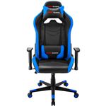 Silla gaming Mars Gaming MC3 azul, almohada y cojín lumbar, inclinación 180º, reposabrazos 2D