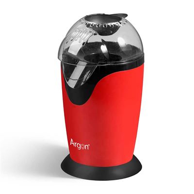 Palomitera Argón Negra Y Roja Con 1200w De Potencia Negro