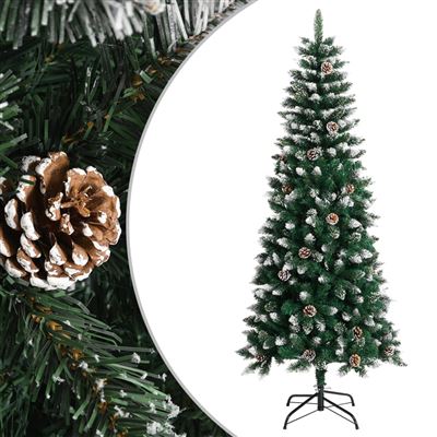 Árbol de Navidad artificial con soporte vidaXL PVC verde 180 cm 4,75 kg