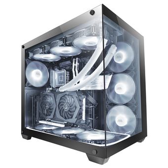 Torre Gaming XXL E-ATX Mars Gaming MCV4 Negro, Cristal Templado Lateral y Frontal Sin Marco - 1