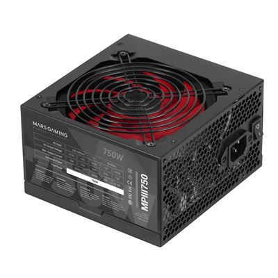 Mars Gaming Negro/Blanco Mpiii750, Fuente Alimentación Pc Atx 750W, 5 Años Garantía, Tecnología Silenciosa Ai-Rpm, 85% Eficiencia, Fuente Alimentación Gaming En O - Imagen 5