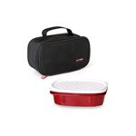 Tatay Urban Food casual mini bolsa porta alimentos 1.5l de capacidad con 1 tupper 05l libre bpa color negro. 21.5 9 12