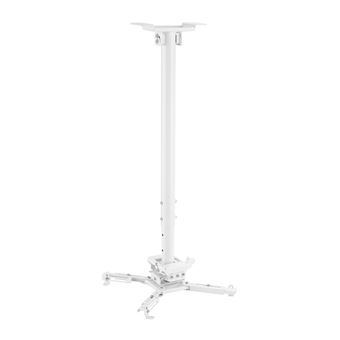 Soporte de techo para proyectores, Altura 75-115cm, Blanco - 1
