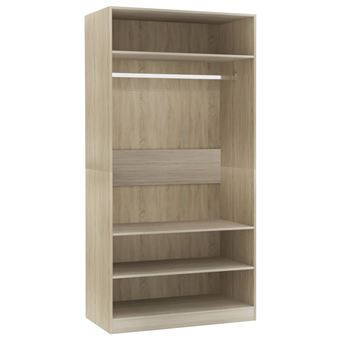 Armario vidaXL aglomerado color roble Sonoma 100x50x200 cm 55,83 kg - 1