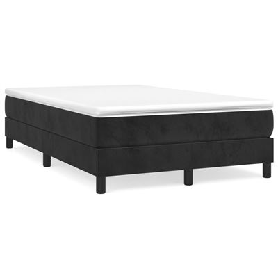 Vidaxl Negro Estructura De Cama Box Spring Terciopelo 120X200cm