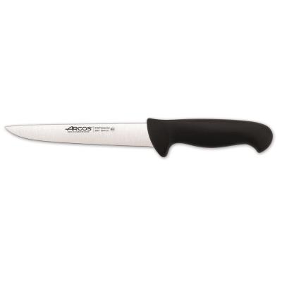 Cuchillo De Carnicero Arcos Colour - Prof 294725 De Acero Inoxidable Y Mango Ergonómico - Negro