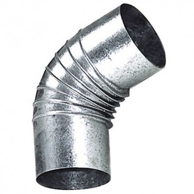 Codo Estufa Galvanizado De 110 Mm. 45°.