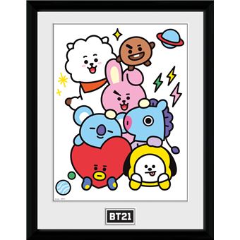 Fotografía Enmarcada BT21 Personajes Stack