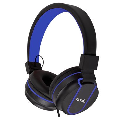 Auriculares Cascos Jack 3,5 Mm Cool Toronto Con Micro Negro-azul