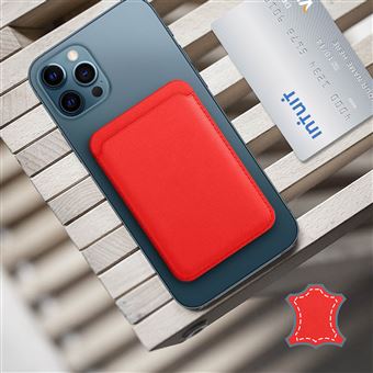 Tarjetero Magsafe iPhone 12 Cuero Sujeción magnética Rojo, Complementos  Moda, Los mejores precios