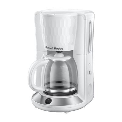 Cafetera De Goteo Honeycomb, Russell Hobbs-27010-56, Jarra De Vidrio De 1,25 L, Blanca