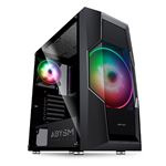 Caja PC ATX Danube Hron Black Cristal Templado USB 3.0 Negra ABYSM Gaming