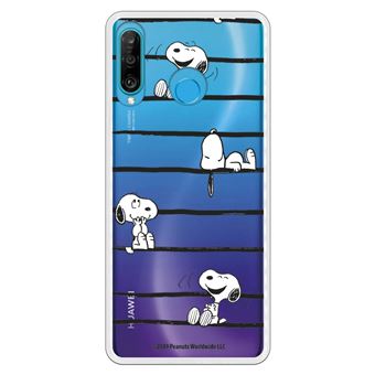 Funda para iPhone 15 Pro Max Oficial de Peanuts Snoopy rayas - Snoopy