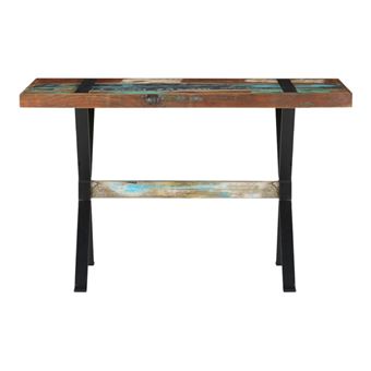 Mesa de comedor de madera maciza reciclada vidaXL 120x60x76cm - 1