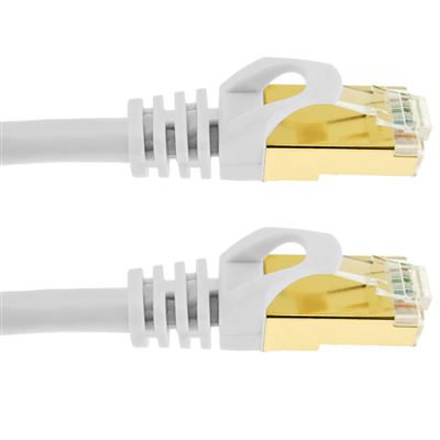 Dictadura Morgue puerta Cable de red BeMatik ethernet LAN SFTP RJ45 Cat.7 blanco 50 cm - Cables de  red - Los mejores precios | Fnac