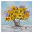 Cuadro abstracto flores. Collage 3D con elementos en aluminio (100 x 100 cm) - 50291011444352_0
