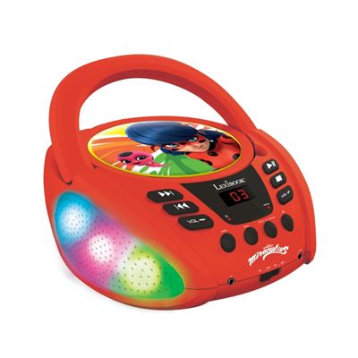 Reproductor De Cd Bluetooth Con Luces Y Usb - Ladybug Lexibook