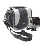 Duragadget Para Gopro hero4 sessionsession surfhero hd 43+ 32 1 black edition silver white con correa ajustable al hombro bolsillos 4 3+ 3 2