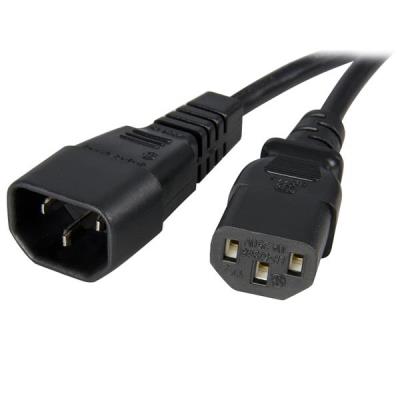 StarTech.com Extensor Alargador de 1m para Cable de Alimentación de Ordenador - C14 a C13 - cables de transmisión