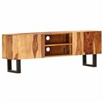 Mueble para TV vidaXL de madera maciza de acacia 130x30x47cm