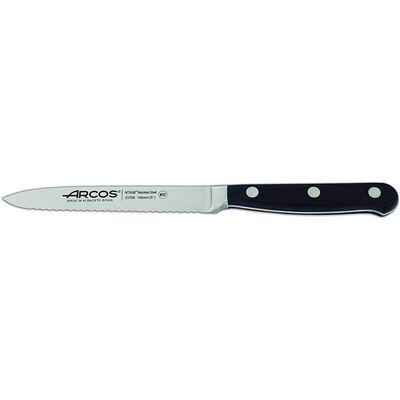 Cuchillo Tomatero Arcos Opera Negro Hoja 130mm