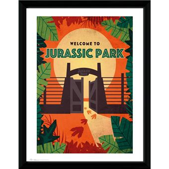 Fotografía Enmarcada Jurassic Park Welcome