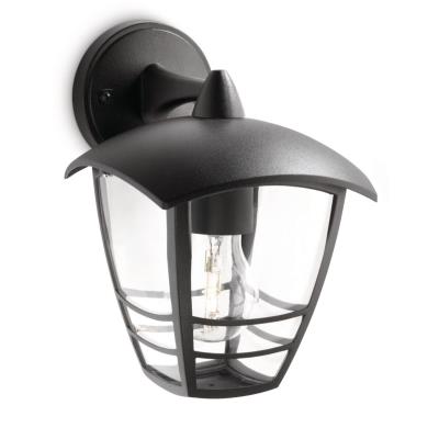 Lámpara Exterior De philips creek negro mygarden aplique 153813016 iluminación al aire libre lighting con brazo casquillo gordo e27 bombilla no incluida resistente intemperie ip44 24