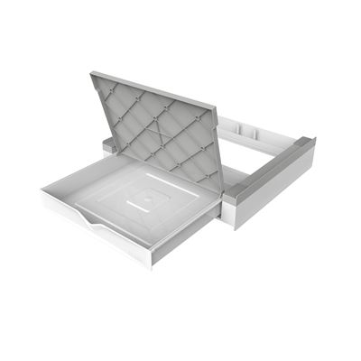 Kit Superposición Para Lavadora Y Secadora Con Estante Y Cajón Extraíble Torre Duo - Meliconi