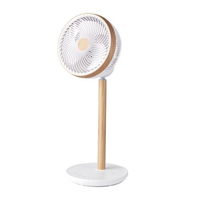 Ventilador De Pie Fabrilamp Colibri Regulable Con Mando A Distancia Y Temporizador 25w Motor Dc 12 Velocidades Blanco