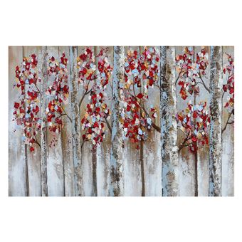 Cuadro abstracto árboles de otoño. Óleo sobre lienzo (120 x 80 cm) - 50291011444116