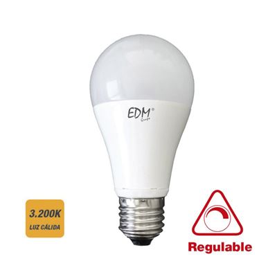 Bombilla Estándar 10w Led Regulable Edm E27 Calida 3200k