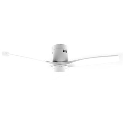Ventilador De Techo Evvo V553 White – 132 Cm, 3 Aspas Blancas, Led 18w Con 3 Tonalidades, 6 Velocidades, Temporizador 1-8h, Invierno/verano, Mando, Motor Dc 40w, Kit Incluido