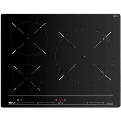 Placa De Inducción Teka Ibc63010mss 3 Zonas 60cm 5900w Negro