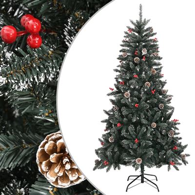 Árbol de Navidad artificial con soporte vidaXL PVC verde 180 cm 5,15 kg