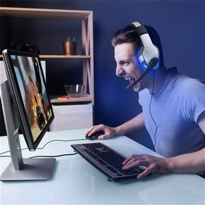 Auriculares Gaming PS4 Kotion EACH G2000 con Microfono Versión Actualizada  Cascos Estéreo, Azul - Accesorios videoconsolas - Los mejores precios