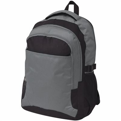 Mochila De Colegio Vidaxl 40 L Negro Y Gris