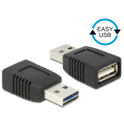 Cambiador de género DeLock 65520 USB 2.0 tipo A macho a hembra chapado en oro - Imagen 3