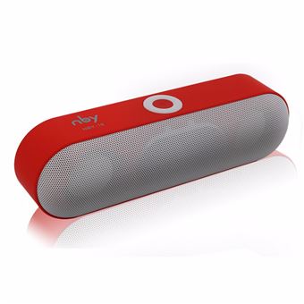 Altavoz portátil NBY-18 inalámbrico rojo