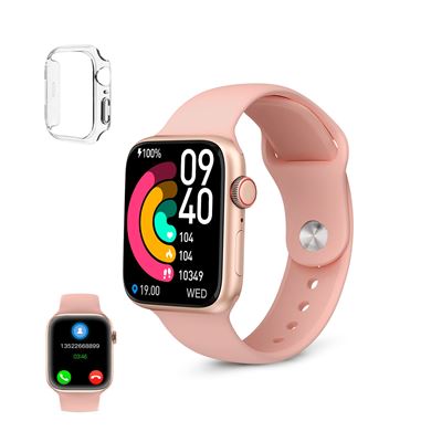 Smartwatch Ksix Urban 4 Mini, Para Muñecas Pequeñas, Pant. Tft 1,74”, Aut. 3 Días, Modos Deporte Y Salud, Llamadas, Ip68, Rosa
