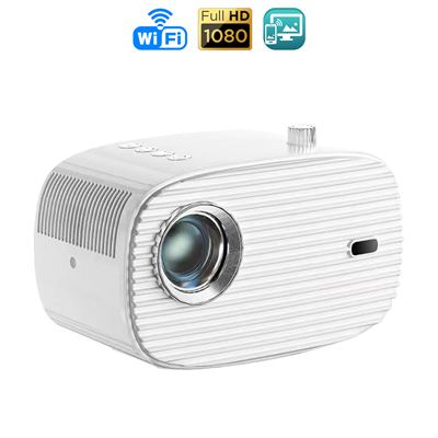 Proyector Dam Lcd K3 Hd720p, Duplicación Pantalla Ios Android.30- 150""contraste 1000:1 Enfoque Remoto Blanco
