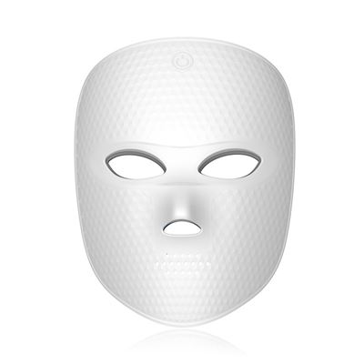Máscara Facial Dam De Tratamiento De Luz Led Con 7 Colores. Color: Blanco