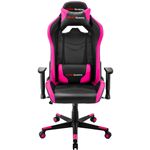 Silla gaming Mars Gaming MC3 rosa, almohada y cojín lumbar, inclinación 180º, reposabrazos 2D