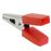 Pinza BeMatik de cocodrilo de color rojo con manguitos aislados para conexiones eléctricas 34mm_3