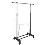 Perchero Ajustable Para Ropa vidaXL, 4 Ruedas 1 Barra