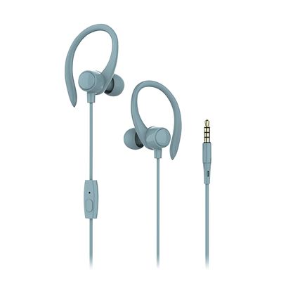 Auriculares Deportivos Con Cable, Máxima Sujeción Dam S07 Verde Militar